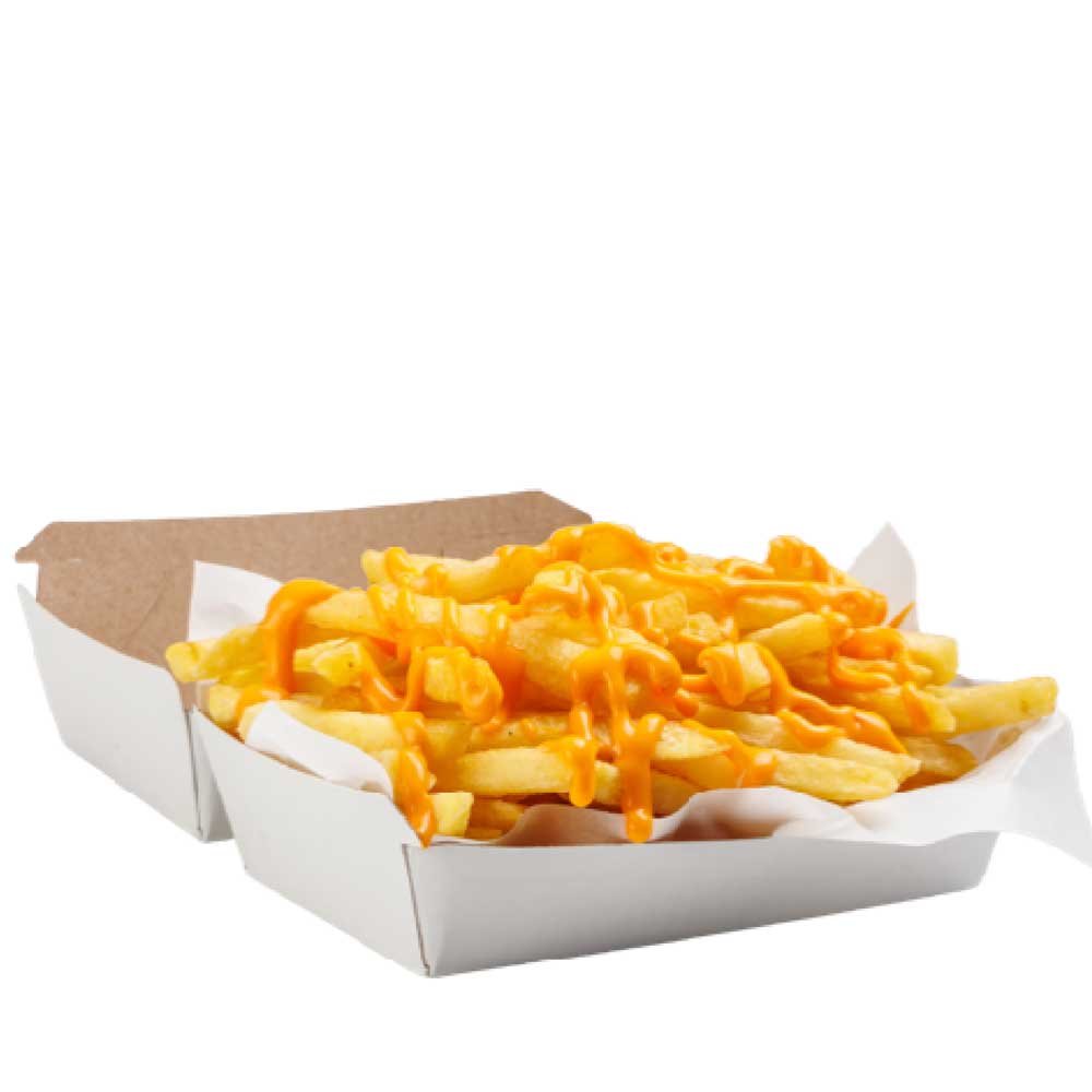 PAPAS FRITAS CON CHEDDAR